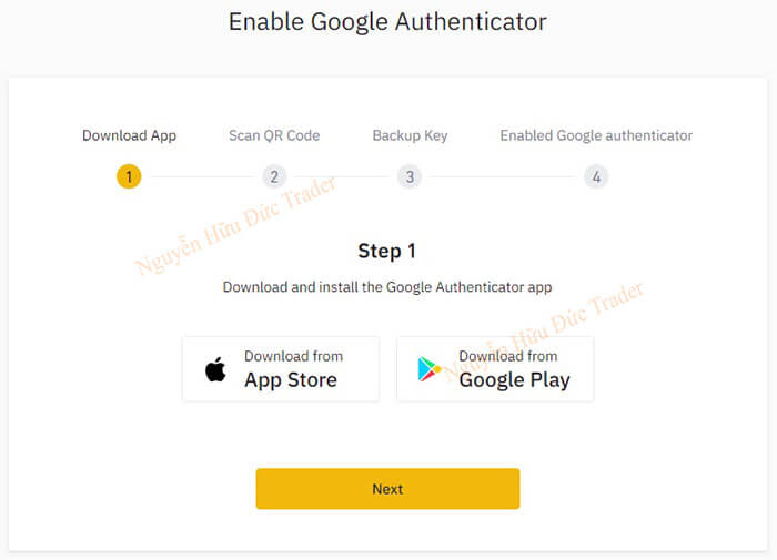 Download ứng dụng Google Authentication